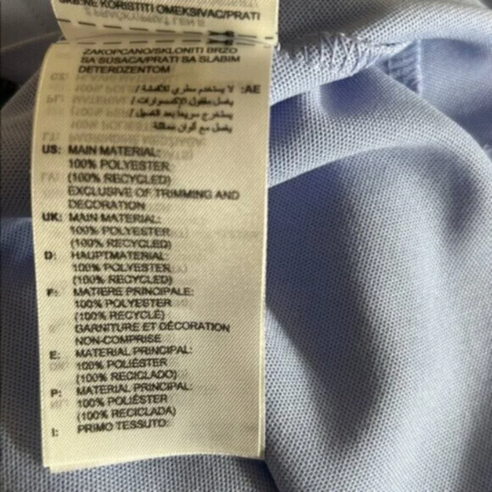 Adidas Men's Sky Blue Purple Polo Shirt